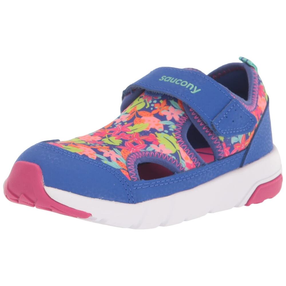 Saucony Quick Splash JR Sneaker, Blue/Pink, 4 US Unisex Little Kid